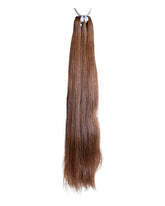 Extensions Cheveux Lisses NahaHair – Brown #4, 100 % cheveux humains, texture premium